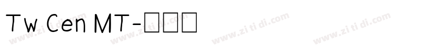 Tw Cen MT字体转换